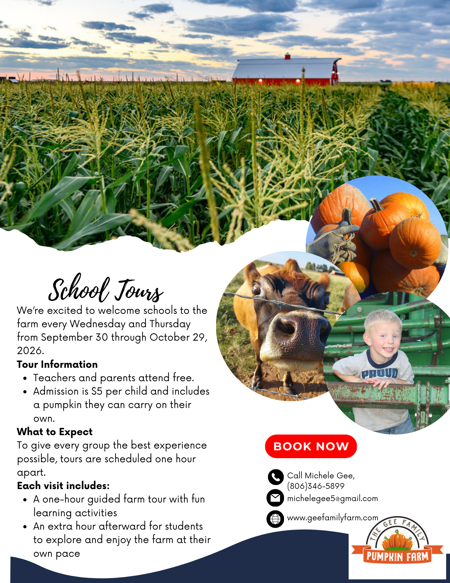 school tours flyer